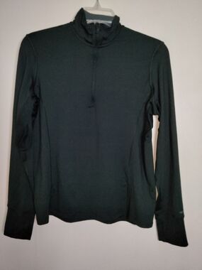 Brooks (Size XL) Black Mock Neck Dash Half-Zip Thumbhole LS Pullover Sweatshirt